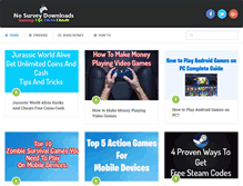 Tablet Screenshot of nosurveydownloads.com